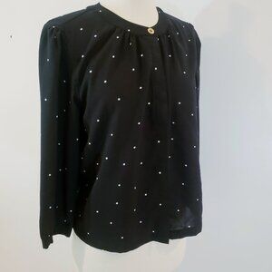 MOD REF Navy Polkadot Blouse